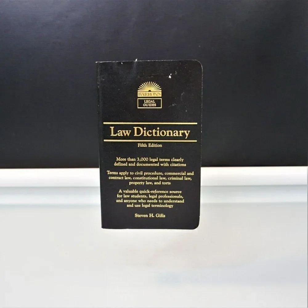 Law Dictionary Barron's Legal Guides By Steven Gifis Vinyl Bound 2003